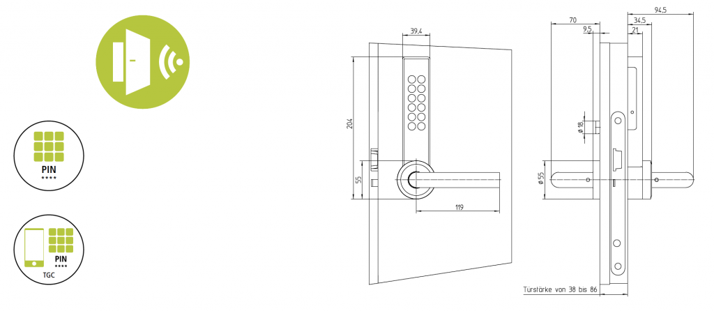 Cemag Groupe schéma serrure DS200