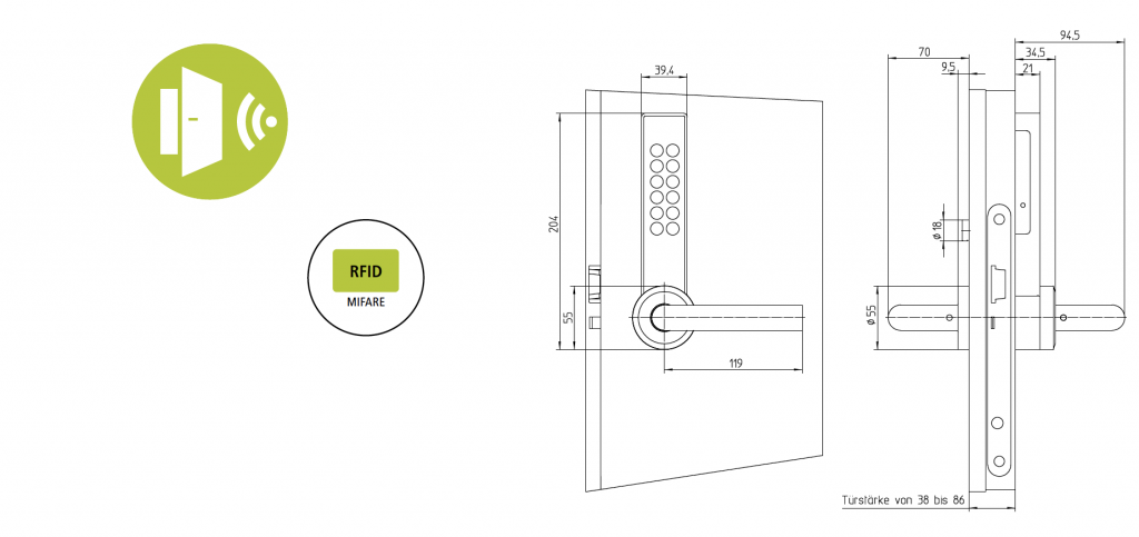 Cemag Groupe schéma serrure électronique DS300