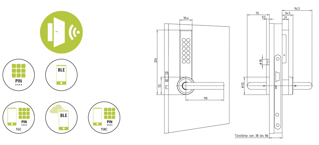 Cemag Groupe schéma serrure électronique DS500