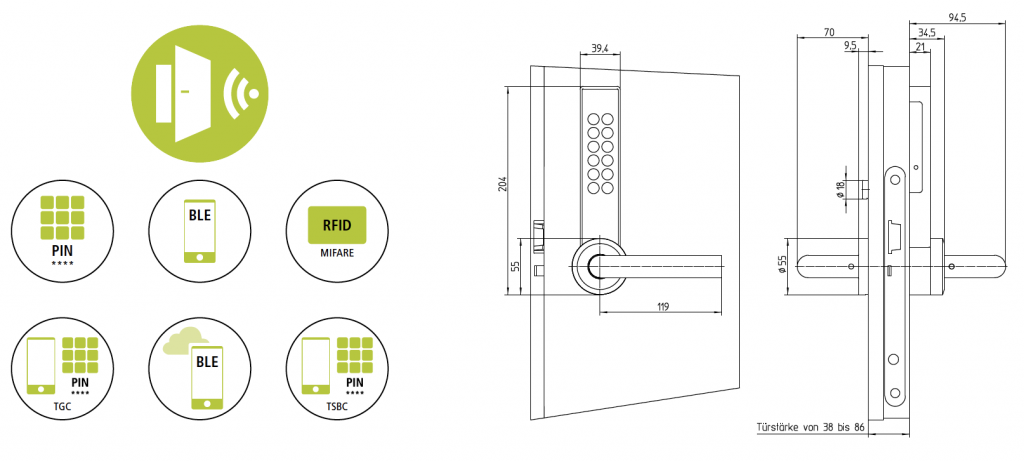 Cemag Groupe schéma serrure électronique DS600