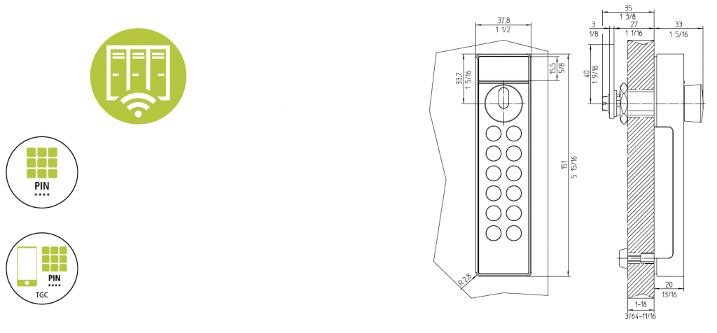 Cemag Groupe schéma serrure électronique LS200