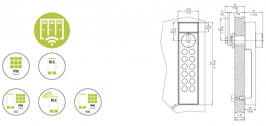 Cemag Groupe schéma serrure électronique LS500